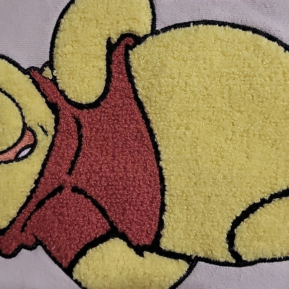 Disney Winnie the Pooh Applique‎ Crewneck Long Sleeves Sweatshirt Women Medium - Picture 11 of 13